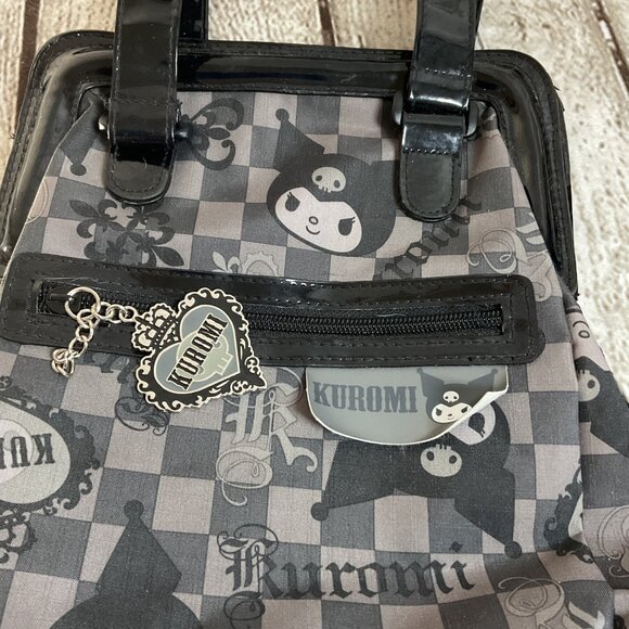 Rare Sanrio Kuromi Purse Bag Y2K 2008 Heart Charm Excellent Condition - Picture 5 of 6